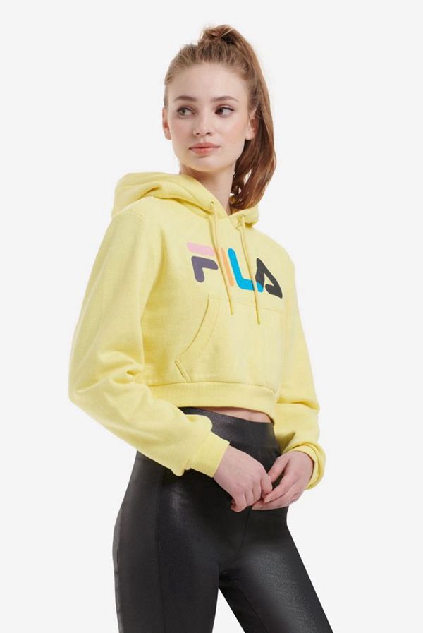 Fila Mikiny Damske Svetlo Zelene - Jil Crop Vypredaj - Slovakia 62581-RKMG